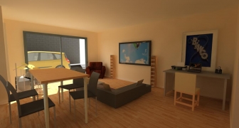 Centre ville 1 Appartement  T2 PMR